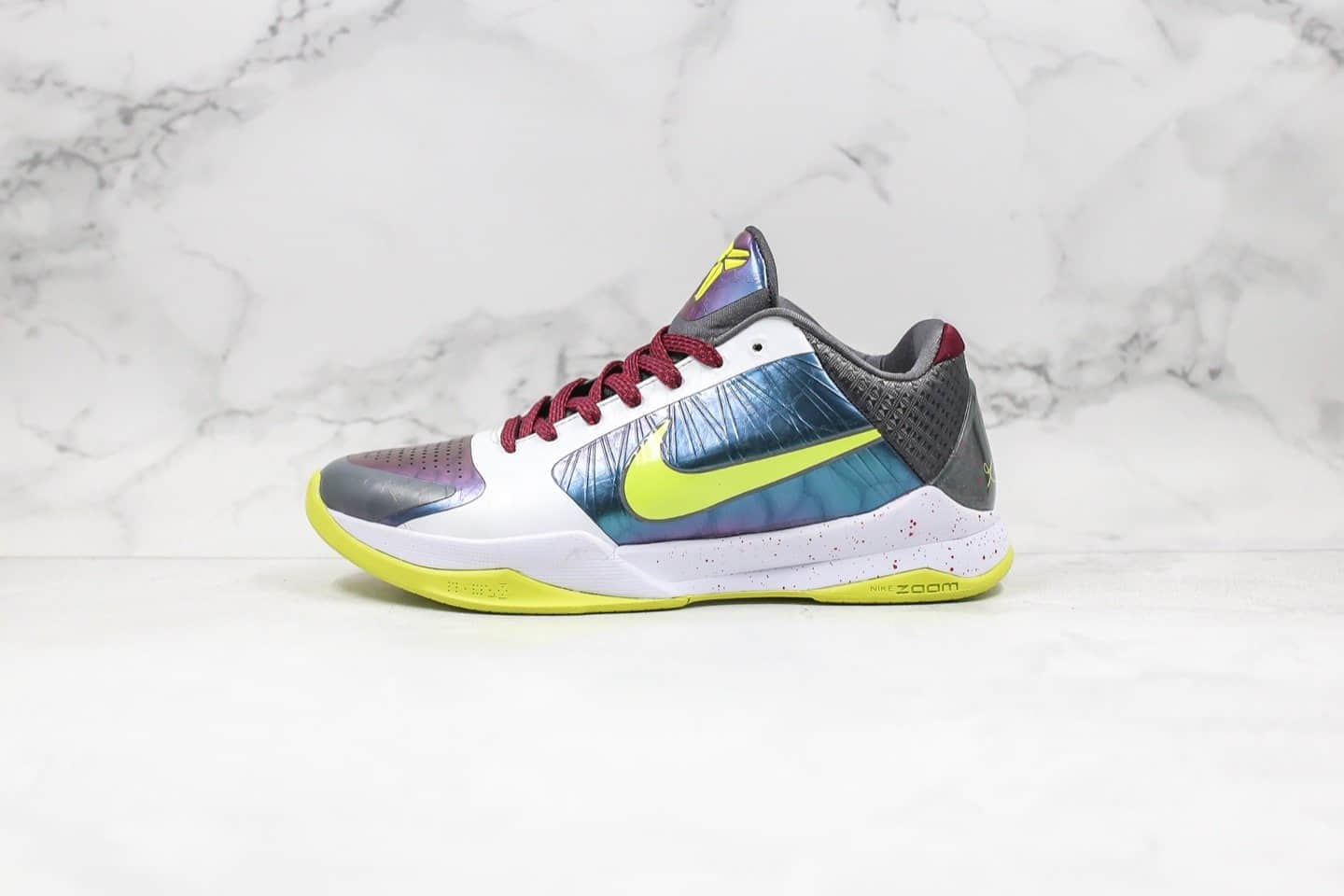 耐克Nike Zoom Kobe 5 Protro Chaos纯原版本科比5代篮球鞋小丑配色内置气垫支持实战 货号:CD4991-100