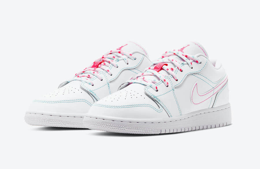乔丹低帮儿童棉花糖粉配色Air Jordan 1 Low GS即将发售 (ID:31780) - 图片1