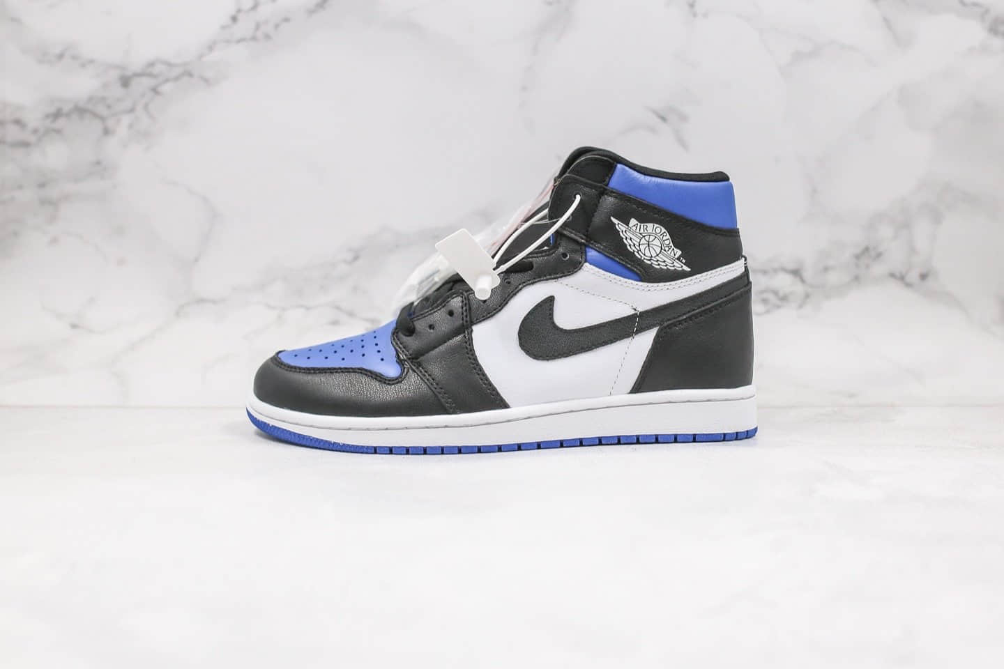 乔丹Air Jordan AJ1 High OG Game Royal纯原版本高帮AJ1新黑蓝脚趾原盒原标原档案数据开发正确头层皮料 (ID:31983) - 图片1