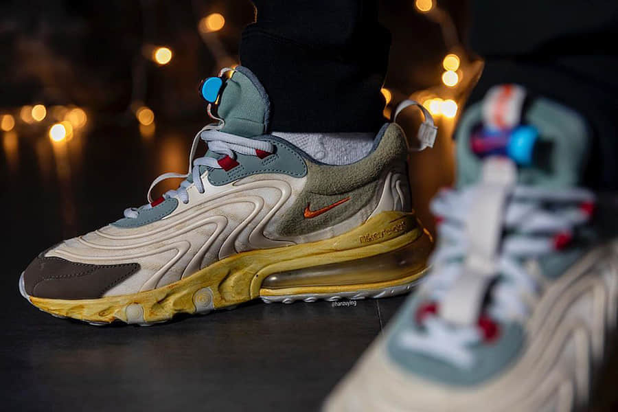 重磅联名Travis Scott x Nike Air Max 270 React将于5月1日发售！ 货号：CT2864-200