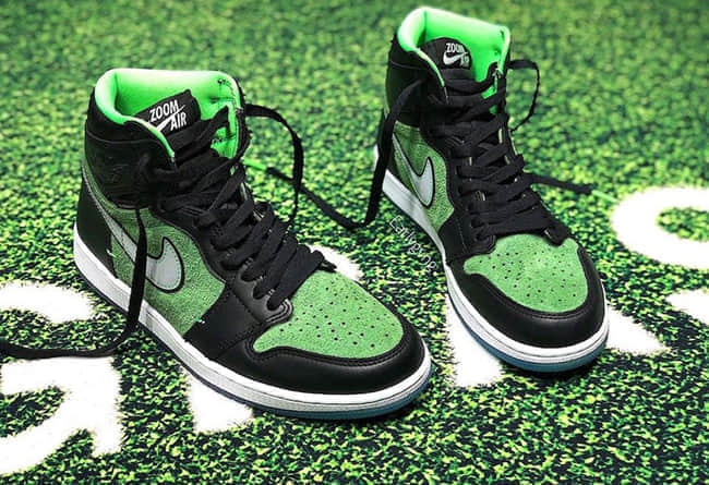 黑绿AJ1 Zoom实物图曝光酷似当年的SB Dunk “Brut”！ (ID:32076) - 图片1