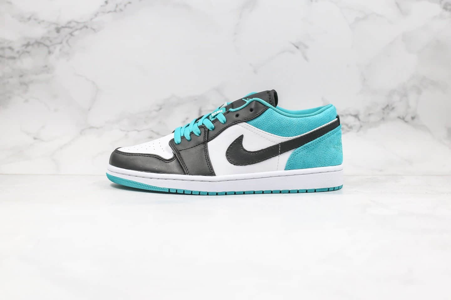 耐克Nike Air Jordan 1 Low Laser Blue纯原版本低帮乔丹AJ1激光黑蓝色原盒原标 (ID:32162) - 图片1