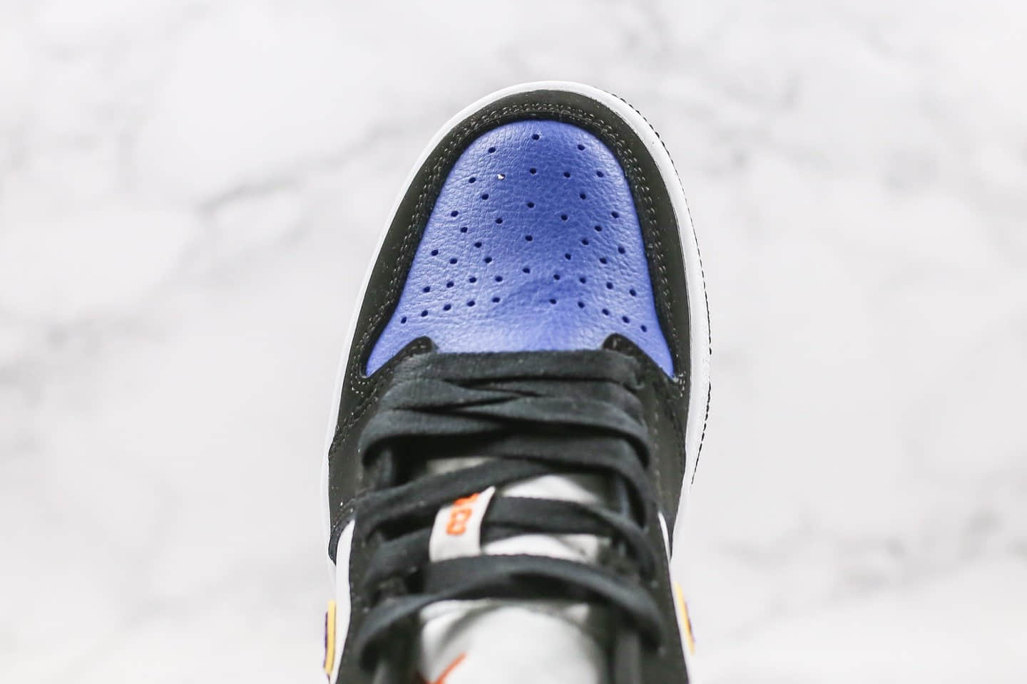 乔丹Air Jordan 1 Low纯原版本低帮AJ1黑紫蓝色原盒原标正确后跟定型 货号:CJ9216-051