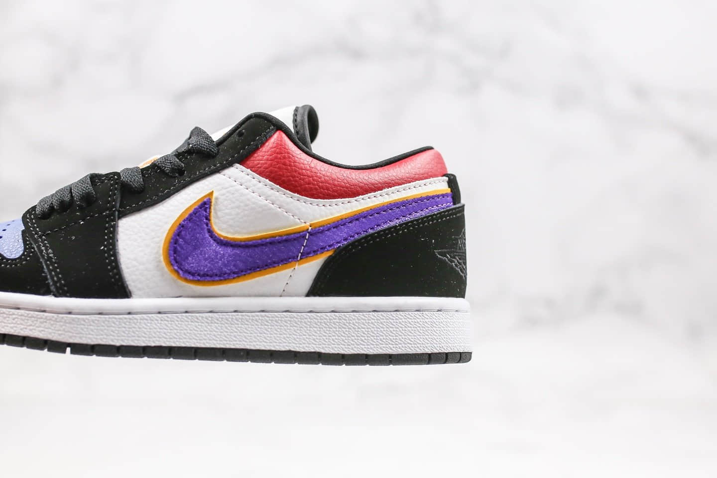 乔丹Air Jordan 1 Low纯原版本低帮AJ1黑紫蓝色原盒原标正确后跟定型 货号:CJ9216-051