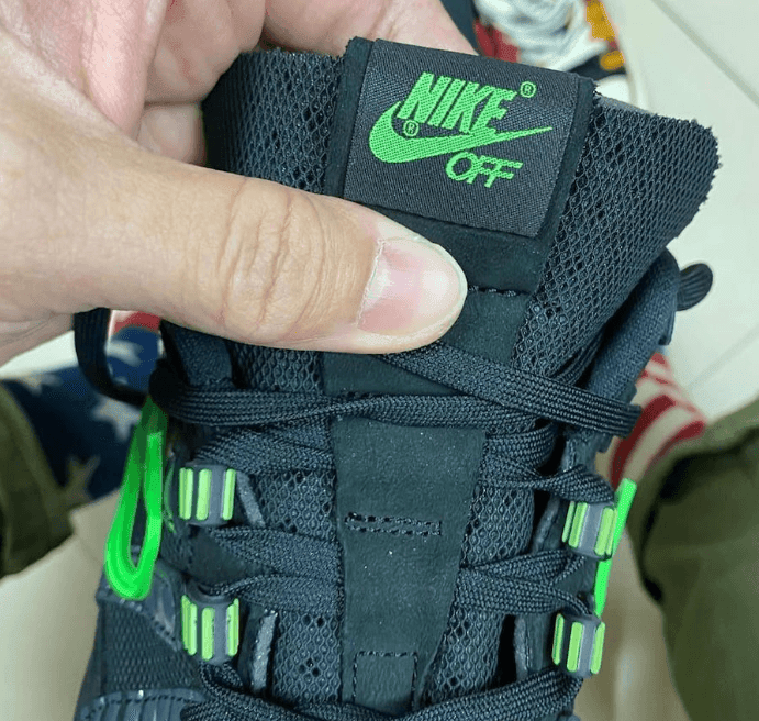 OW x Nike Air Rubber Dunk黑绿配色实物图曝光!浓郁解构风! 货号:CU6015-001