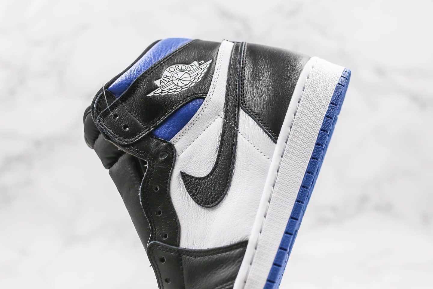 乔丹Air Jordan 1 Obsidian纯原版本高帮AJ1新黑蓝脚趾原盒原标正确后跟定型小蛮腰 货号:555088-041