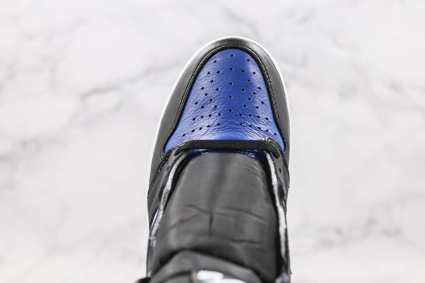 乔丹Air Jordan 1 Obsidian纯原版本高帮AJ1新黑蓝脚趾原盒原标正确后跟定型小蛮腰 货号:555088-041