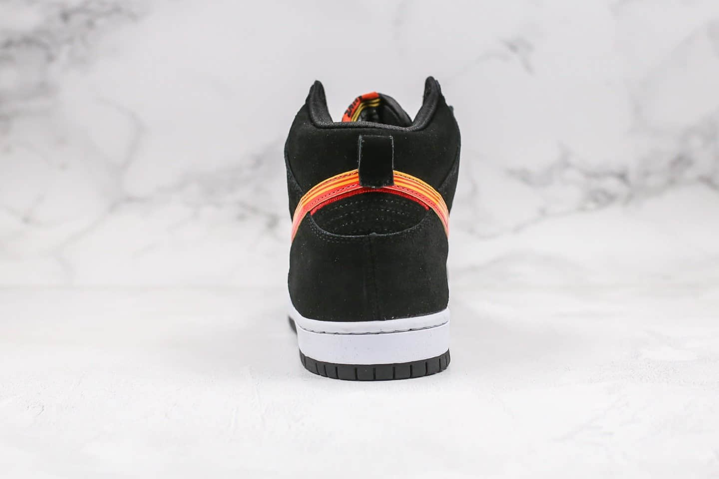 耐克Nike SB Dunk High纯原版本高帮公路旅行黑橙黄钩配色内置Zoom气垫原盒原标 货号:BQ6826-003
