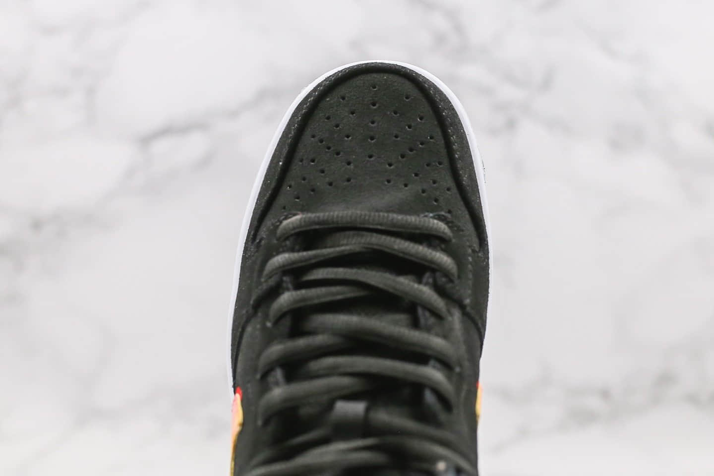 耐克Nike SB Dunk High纯原版本高帮公路旅行黑橙黄钩配色内置Zoom气垫原盒原标 货号:BQ6826-003
