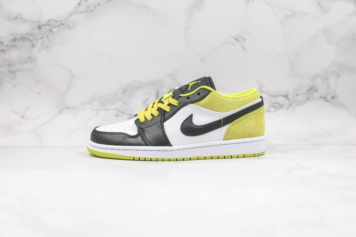 乔丹Air Jordan 1 Low Laser Blue纯原版本低帮AJ1黄黑色原厂材质原档案数据开发原盒原标 (ID:32406) - 图片1