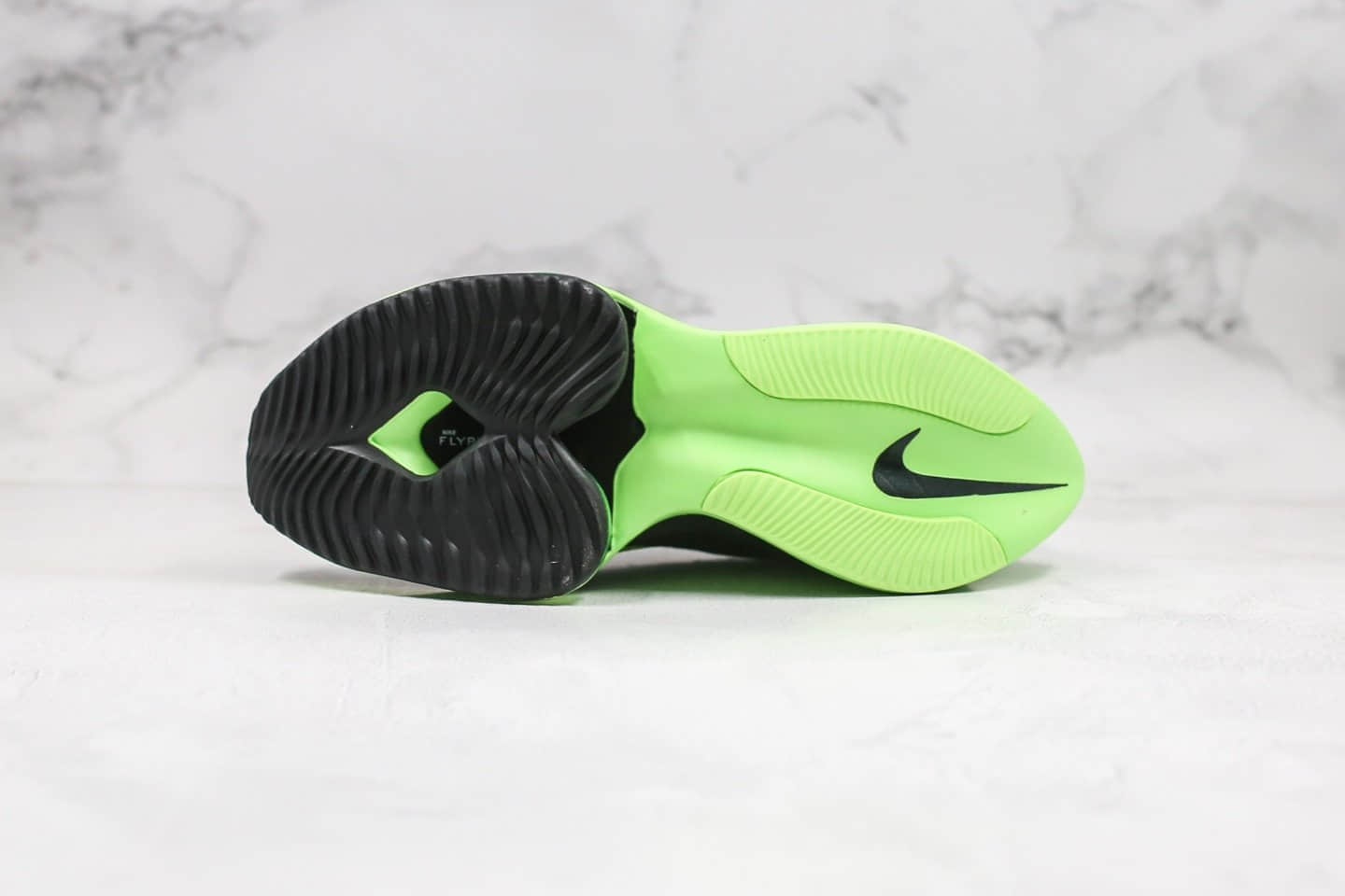 耐克Nike Air Zoom Tempo Next% x OFF-WHITE纯原版本联名款厚底增高鞋黑绿色内置可视Zoom气垫原厂一比一打造 货号:CI9925-400