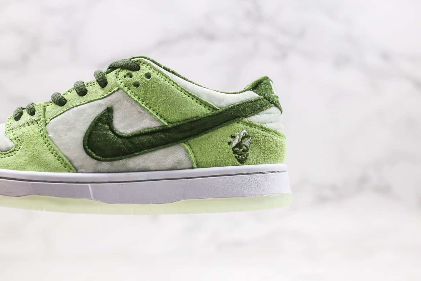 耐克Nike SB Dunk Low Valentine's Day x StrangeLove纯原版本低帮DUNK板鞋丝绒绿色内置Zoom气垫 货号:CT2552-700