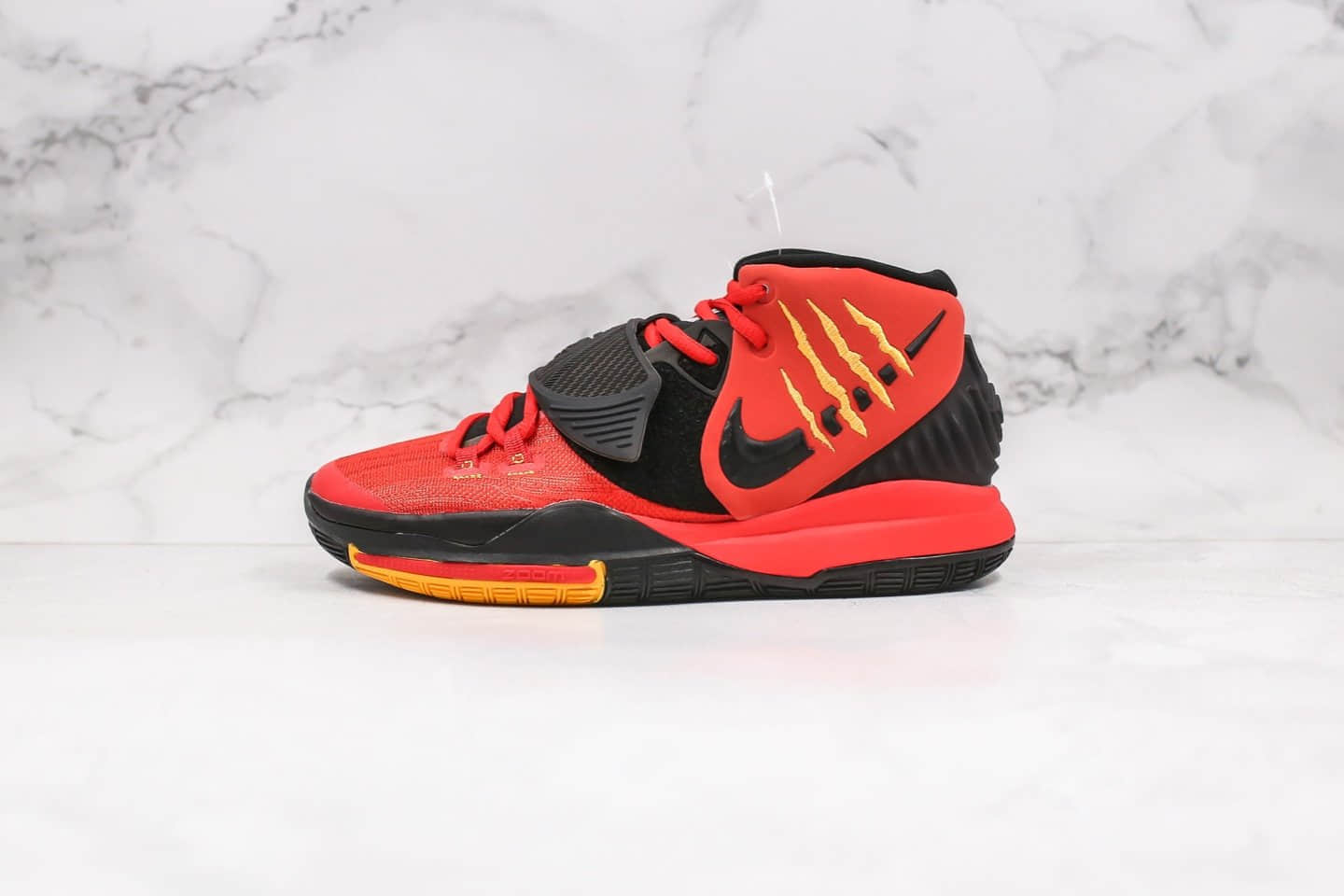 耐克Nike Kyrie 6纯原版本欧文6城市限定大红色内置气垫支持实战 (ID:32692) - 图片1