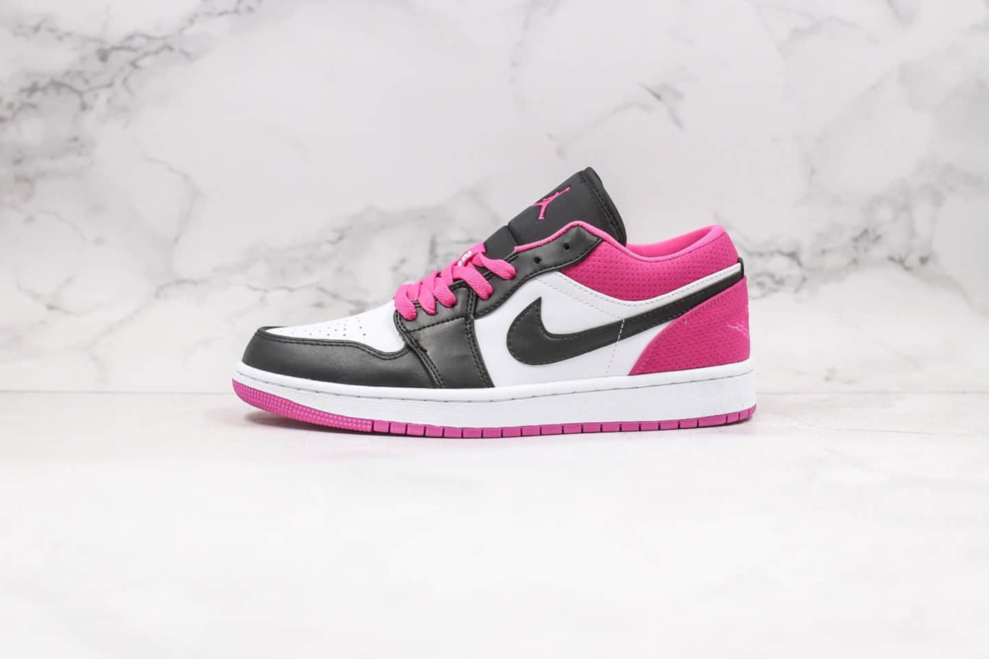 乔丹Air Jordan 1 Low Magenta纯原版本低帮AJ1树莓红玫红配色原楦头纸板打造 (ID:32761) - 图片1