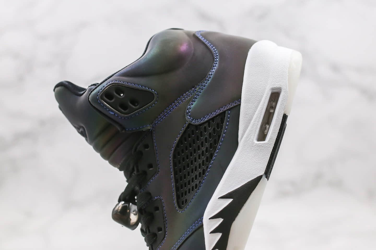 乔丹Air Jordan 5 WMNS Oil Grey纯原版本夜店神器AJ5变色龙配色内置气垫原档案数据开发 货号:CD2722-001