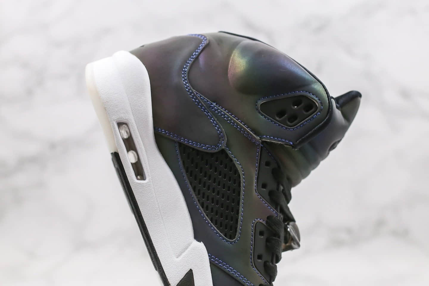 乔丹Air Jordan 5 WMNS Oil Grey纯原版本夜店神器AJ5变色龙配色内置气垫原档案数据开发 货号:CD2722-001