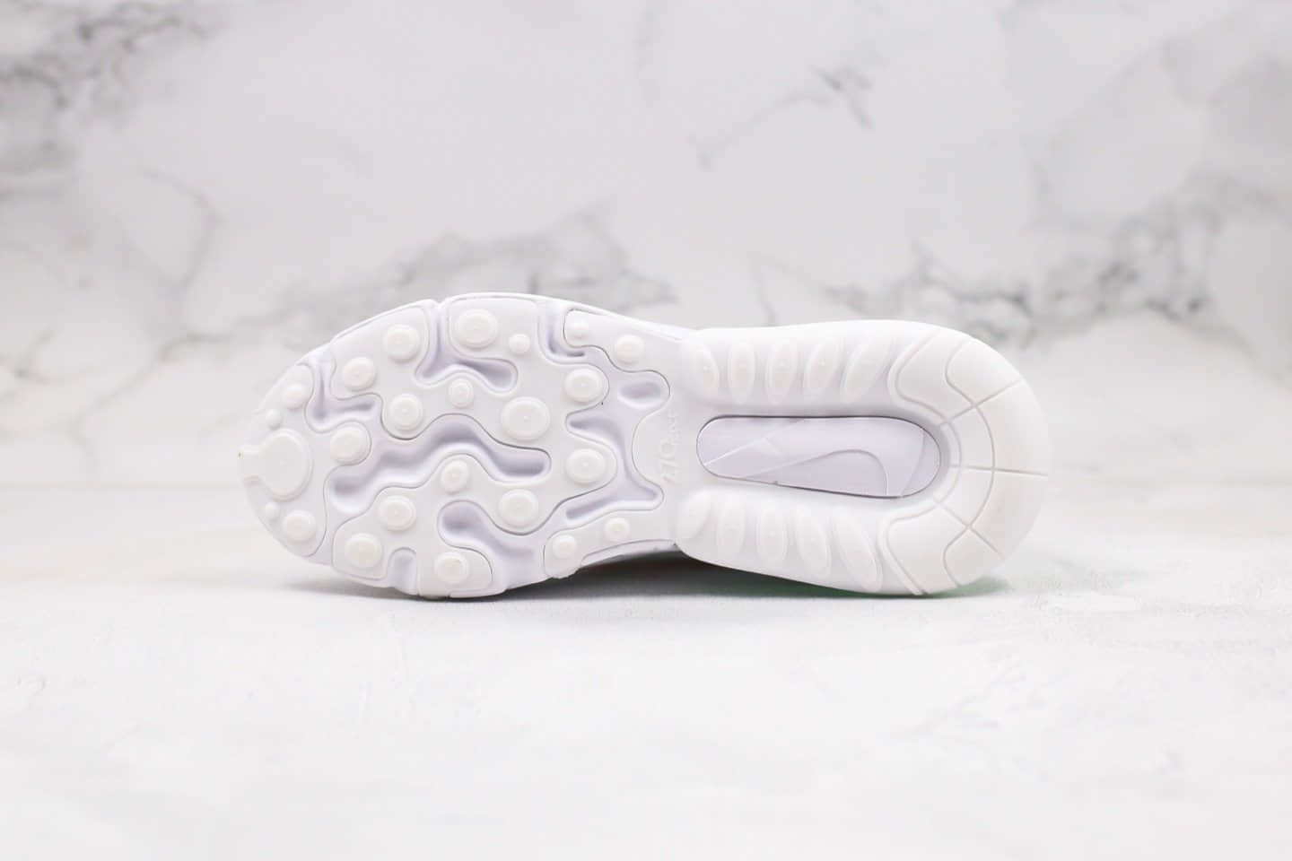 耐克Nike Air Max 270 React纯原版本瑞亚气垫慢跑鞋Max270粉绿色真小潘气垫原盒原标 货号:CV3025-100