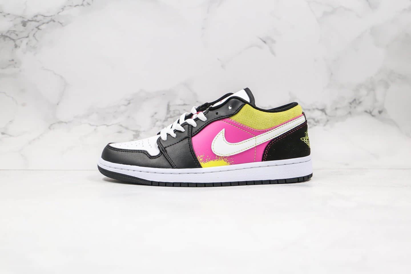 乔丹Air Jordan 1 Low纯原版本低帮AJ1黑芥末黄配色正确头层皮革鞋面原厂后跟定型 (ID:33293) - 图片1
