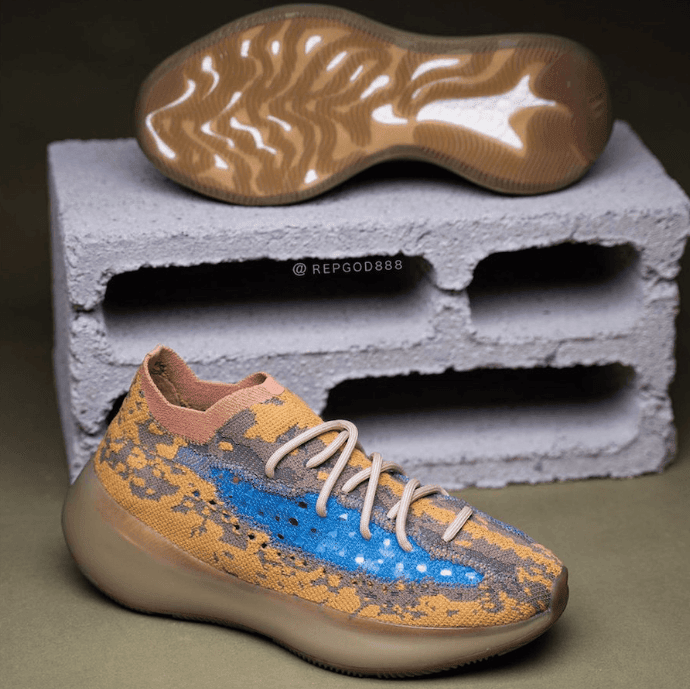 Yeezy Boost 380 “Blue Oat”释出最新实物图!还有满天星版本!