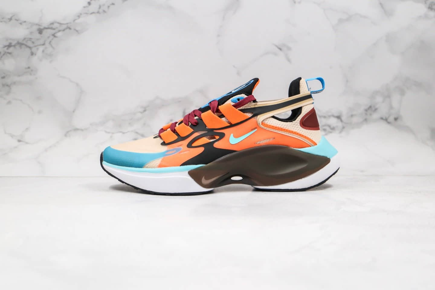 耐克Nike Signal DIMSIX Nike N110 D MS X Phantom纯原版本信号第六代慢跑鞋蓝橙拼色原标原盒 (ID:33350) - 图片1