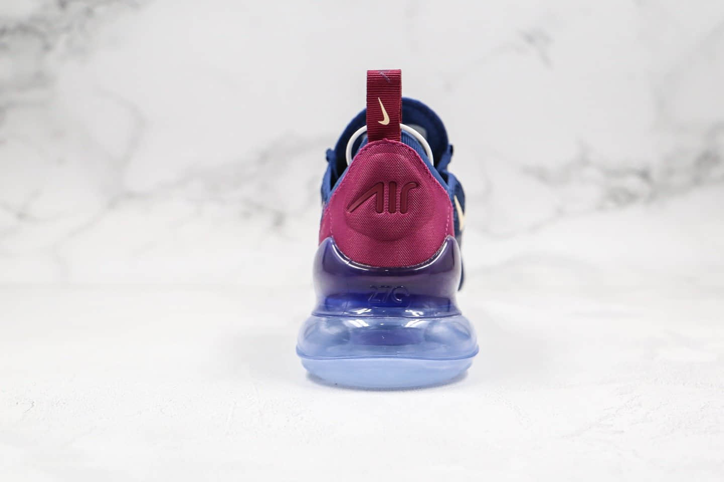 耐克Nike Air Max 270公司级版本气垫跑鞋蓝紫酒红配色原底气垫 货号:AH6789-402