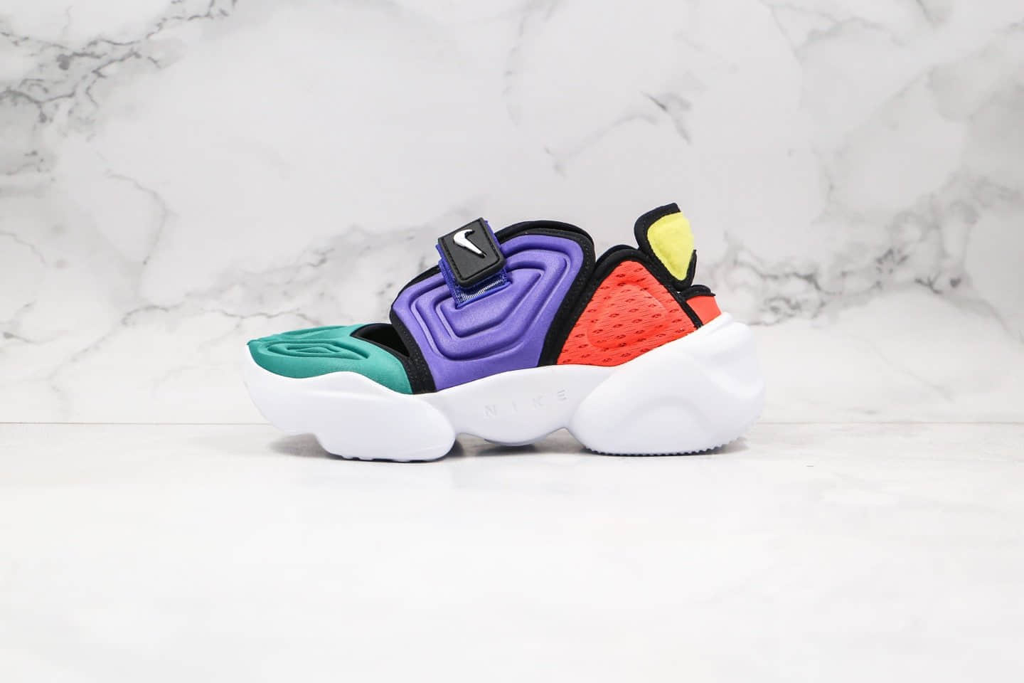耐克Nike Aqua Rift “Summit White纯原版本分趾鞋二代老爹鞋阿拉蕾紫色原盒配件齐全 货号:BQ4797-400