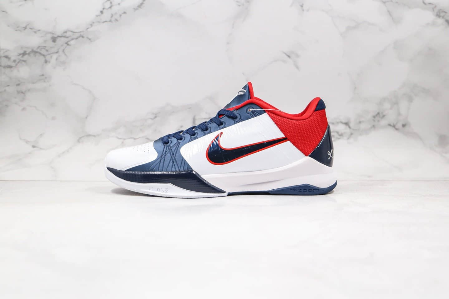 耐克Nike Zoom Kobe V纯原版本科比5代蓝红色李小龙配色内置碳板加持支持实战 (ID:33610) - 图片1