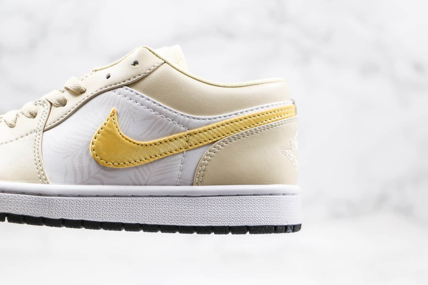 乔丹Air Jordan 1 Low Light Orewood Brown纯原版本低帮AJ1淡黄色浅矿石木棕色阿马里洛白内置气垫原楦头纸板打造 货号:CK3022-107
