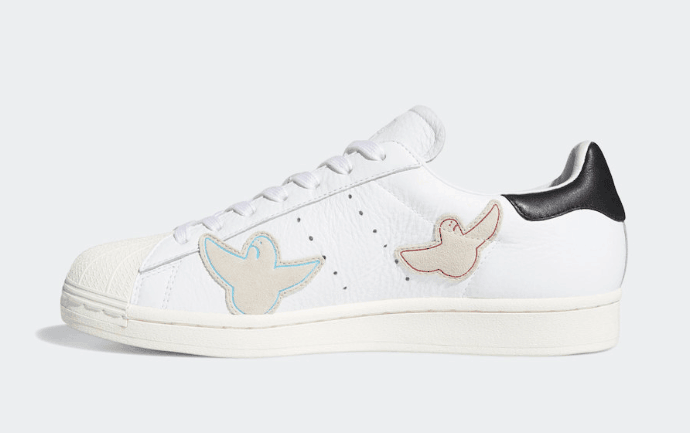 可爱插画图案点缀!Mark Gonzales x adidas贝壳头即将发售! 货号:FW8029