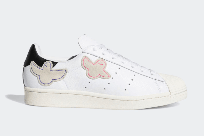 可爱插画图案点缀!Mark Gonzales x adidas贝壳头即将发售! 货号:FW8029