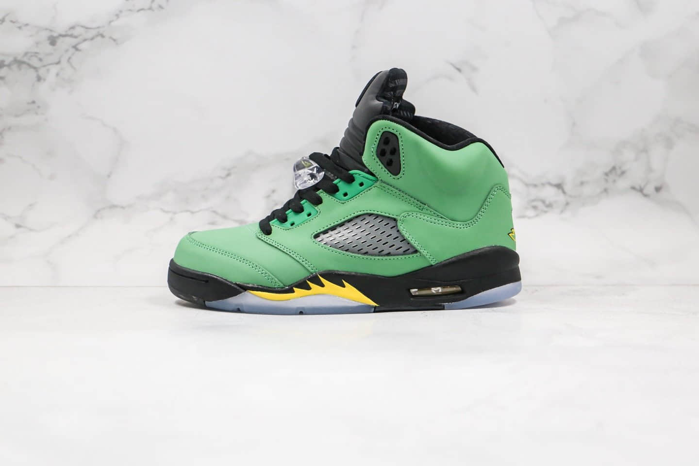 乔丹Air Jordan 5 SE Oregon Ducks纯原版本苹果绿AJ5篮球鞋内置气垫原盒原标 (ID:33892) - 图片1