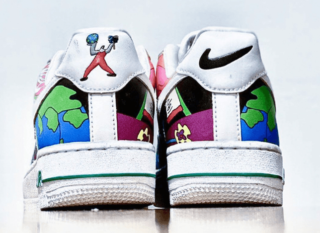 疑似地球日鞋款！Ruohan Wang x Nike AF1最新实物图曝光！