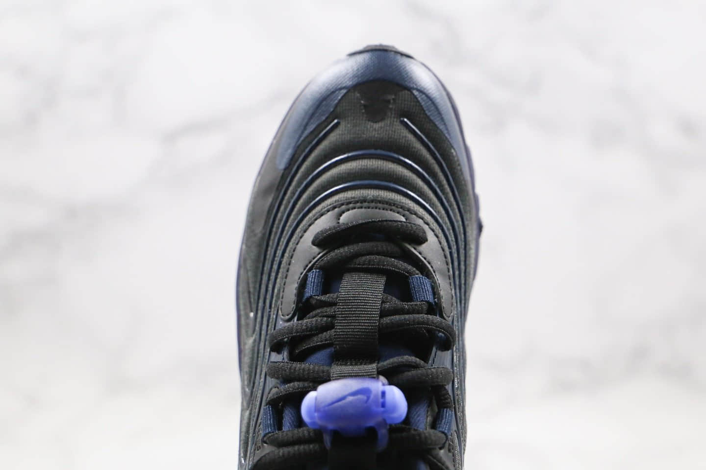 耐克Nike Air Max 270 Retro eng纯原版本气垫鞋三代黑蓝紫色内置真小潘气垫原材料打造 货号:CD0113-001
