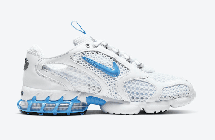 清新白蓝装扮!Nike Air Zoom Spiridon Cage 2新配色即将发售! 货号:CD3613-100