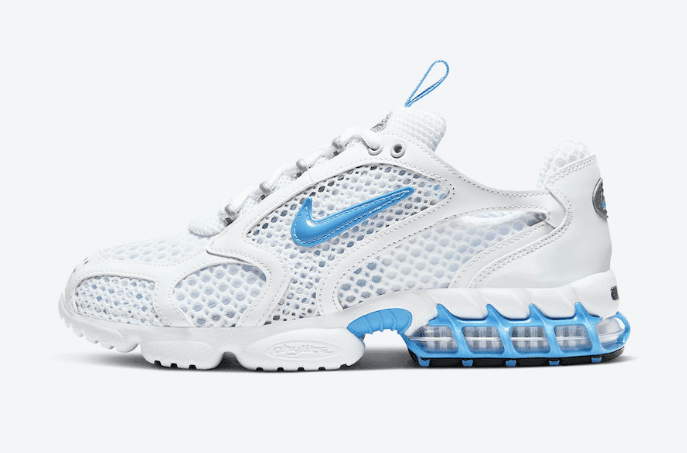清新白蓝装扮!Nike Air Zoom Spiridon Cage 2新配色即将发售! 货号:CD3613-100