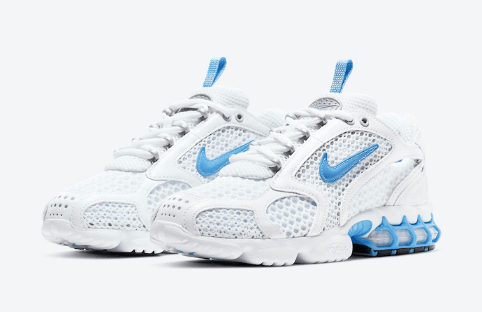 清新白蓝装扮!Nike Air Zoom Spiridon Cage 2新配色即将发售! 货号:CD3613-100