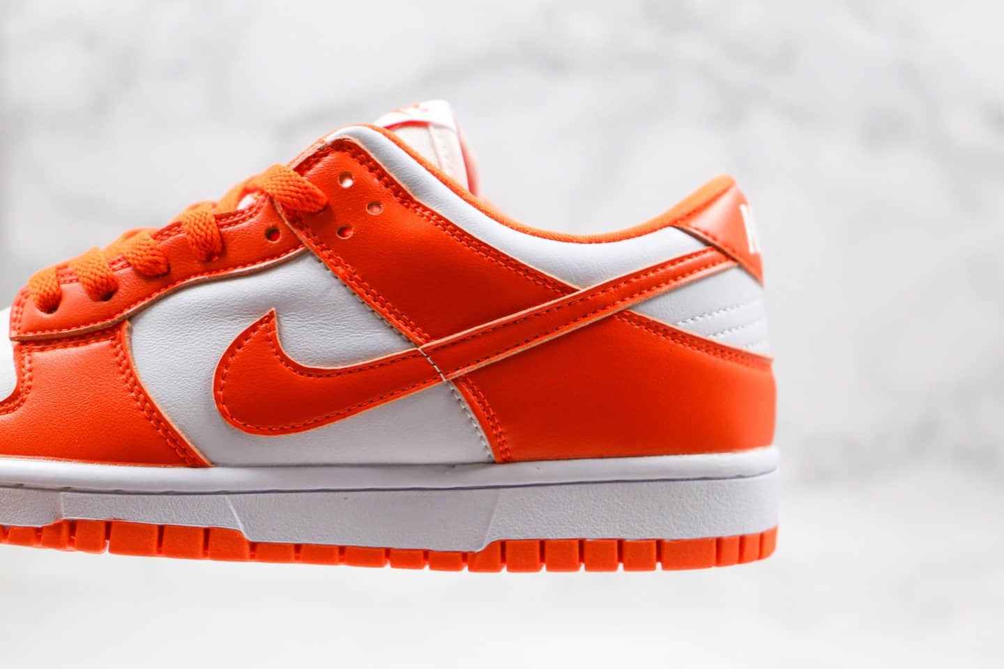 耐克Nike Dunk Low SP Syracuse 2020WHITEORANGE纯原版本低帮肯塔基SB板鞋雪城橙滑板鞋原盒原标内置气垫 货号:CU1726-101