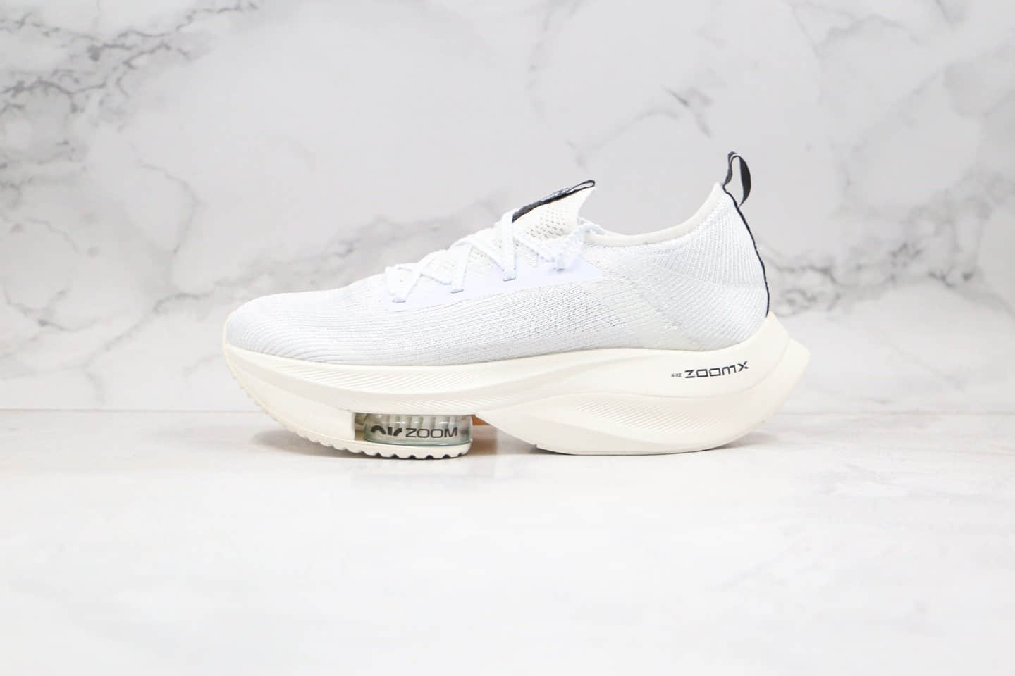 耐克Nike Air Zoom Alphafly NEXT%「破 2」纯原版本马拉松厚底跑步鞋纯白色内置真碳纤维搭配Zoom x气垫 (ID:34447) - 图片1