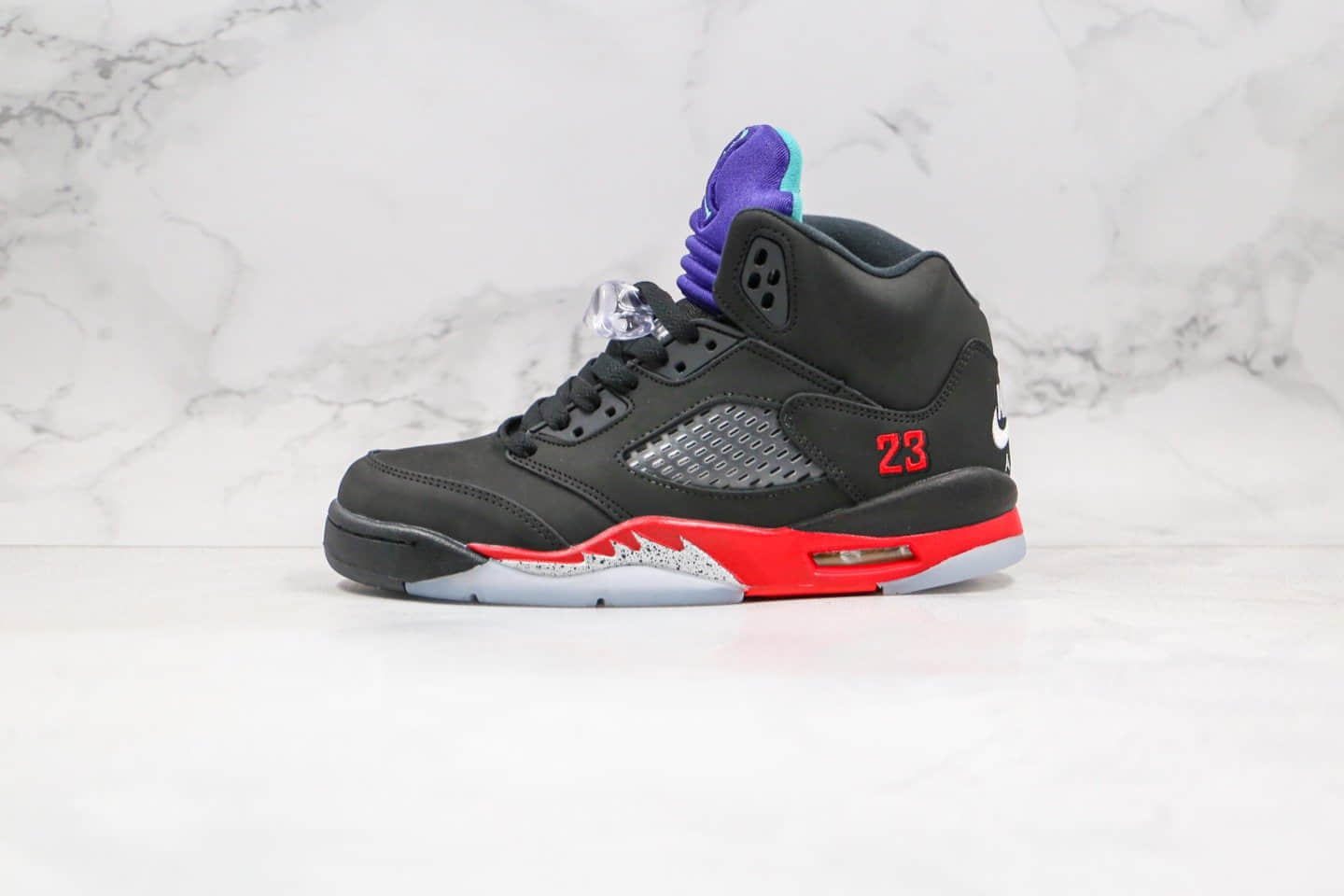 乔丹Air Jordan 5 Top 3纯原版本三十周年限定AJ5黑红紫色内置气垫原楦头纸板打造 (ID:34454) - 图片1