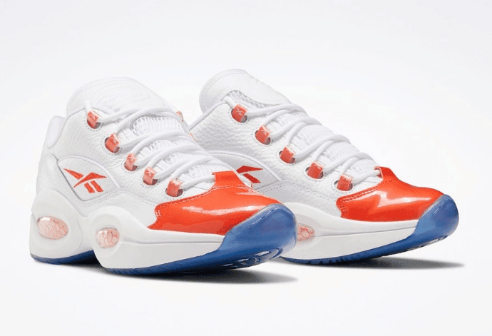 吸睛“橙脚趾”!艾弗森战靴Reebok Question Low新配色曝光! 货号:FX4999