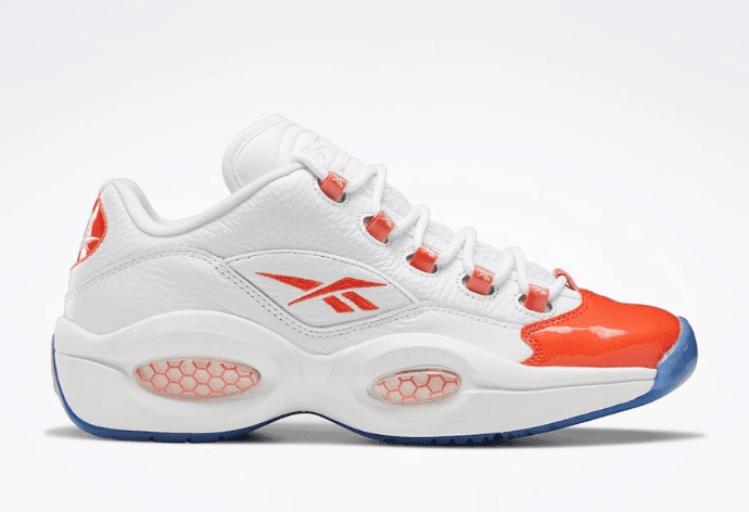 吸睛“橙脚趾”!艾弗森战靴Reebok Question Low新配色曝光! 货号:FX4999