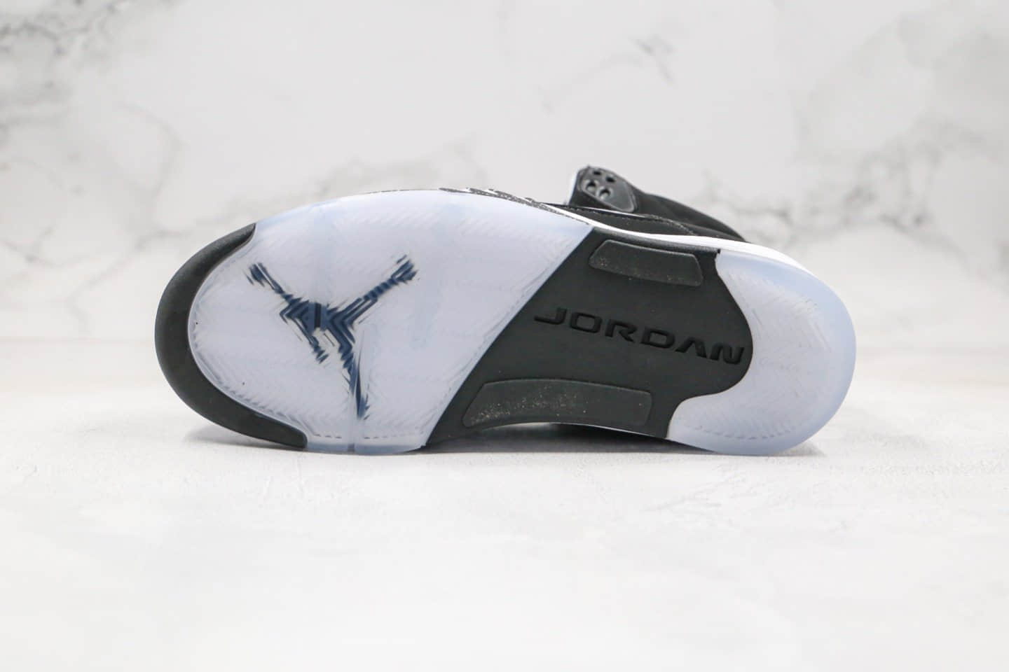 乔丹Air Jordan 5 Paris Saint-Germain纯原版本巴黎圣日耳曼联名款AJ5黑白色3M反光原楦头纸板打造 货号:136027-035