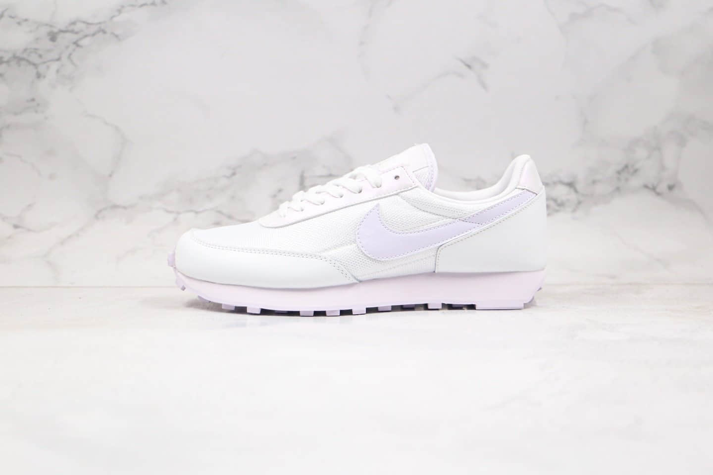 耐克Nike Daybreak SP Summit White Pale Ivory纯原版本华夫破晓系列慢跑鞋香芋白紫色紫外线原盒配件正确鞋面卡色 货号:CU3452-100
