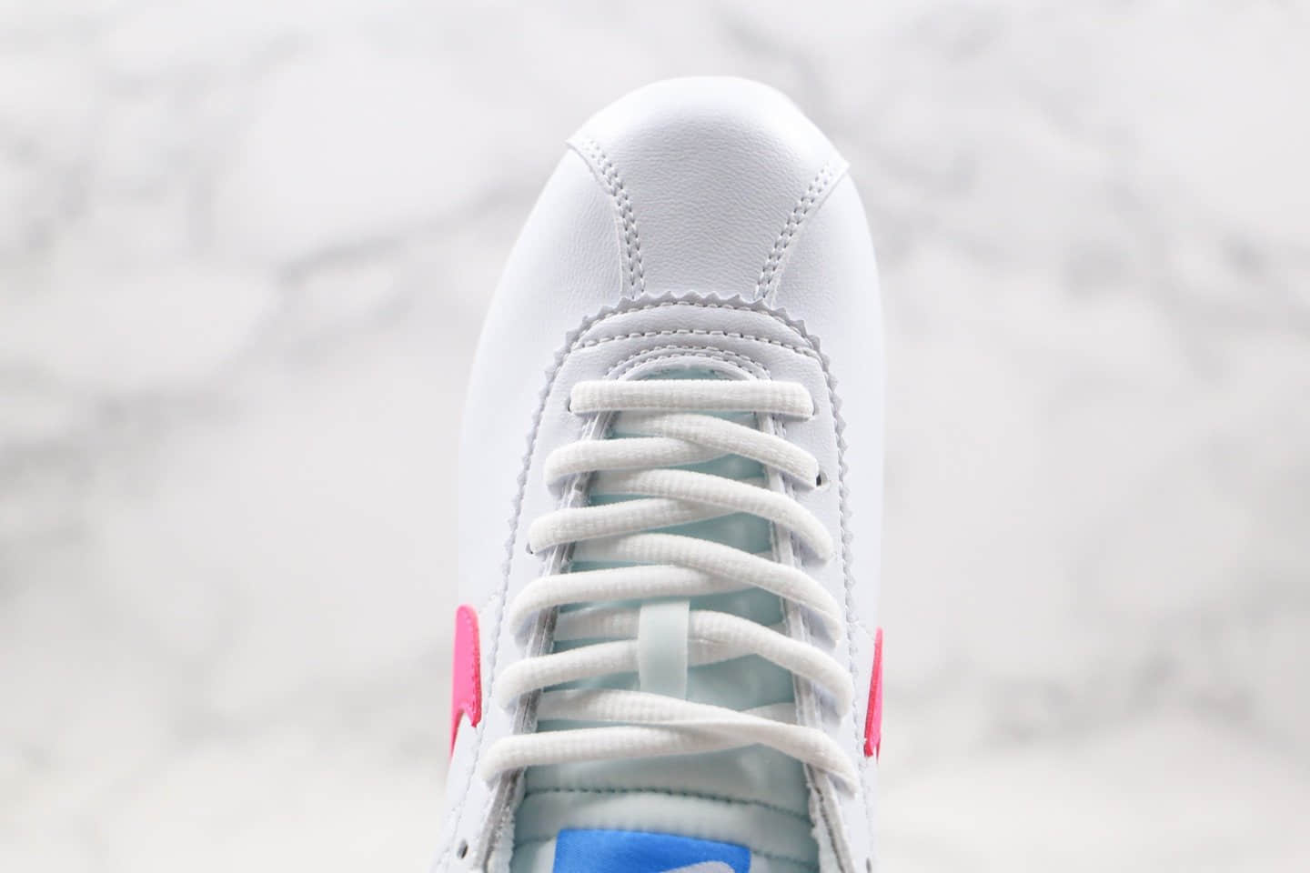 耐克Nike Cortez公司级版本阿甘慢跑鞋南海岸蓝粉色原盒原标区别市面通货版本 货号:904764-107
