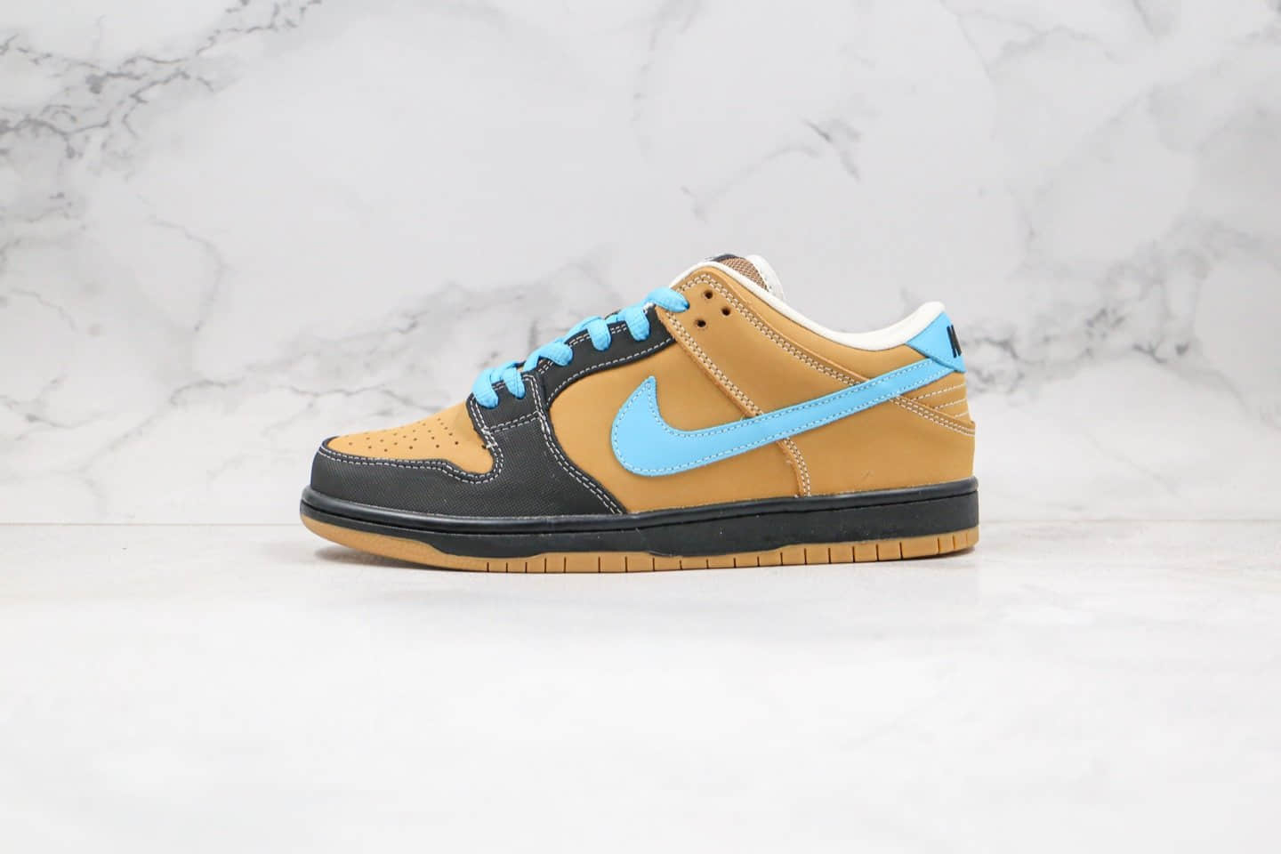 耐克Nike Dunk Low x Slam City Pro SB纯原版本低帮SB DUNK板鞋联名款耶稣蓝棕色内置真Zoom气垫原盒配件 货号:304292-201
