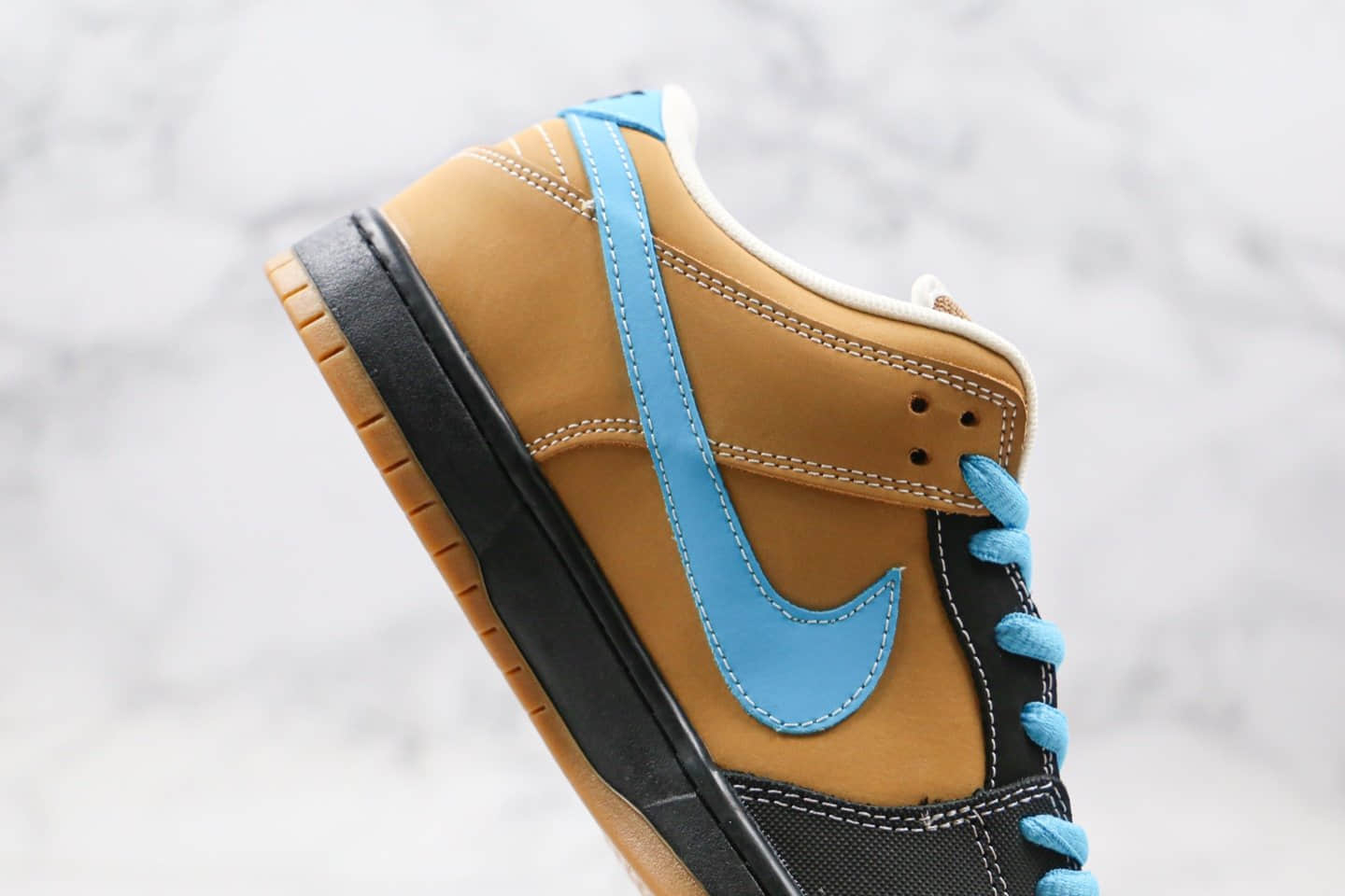 耐克Nike Dunk Low x Slam City Pro SB纯原版本低帮SB DUNK板鞋联名款耶稣蓝棕色内置真Zoom气垫原盒配件 货号:304292-201