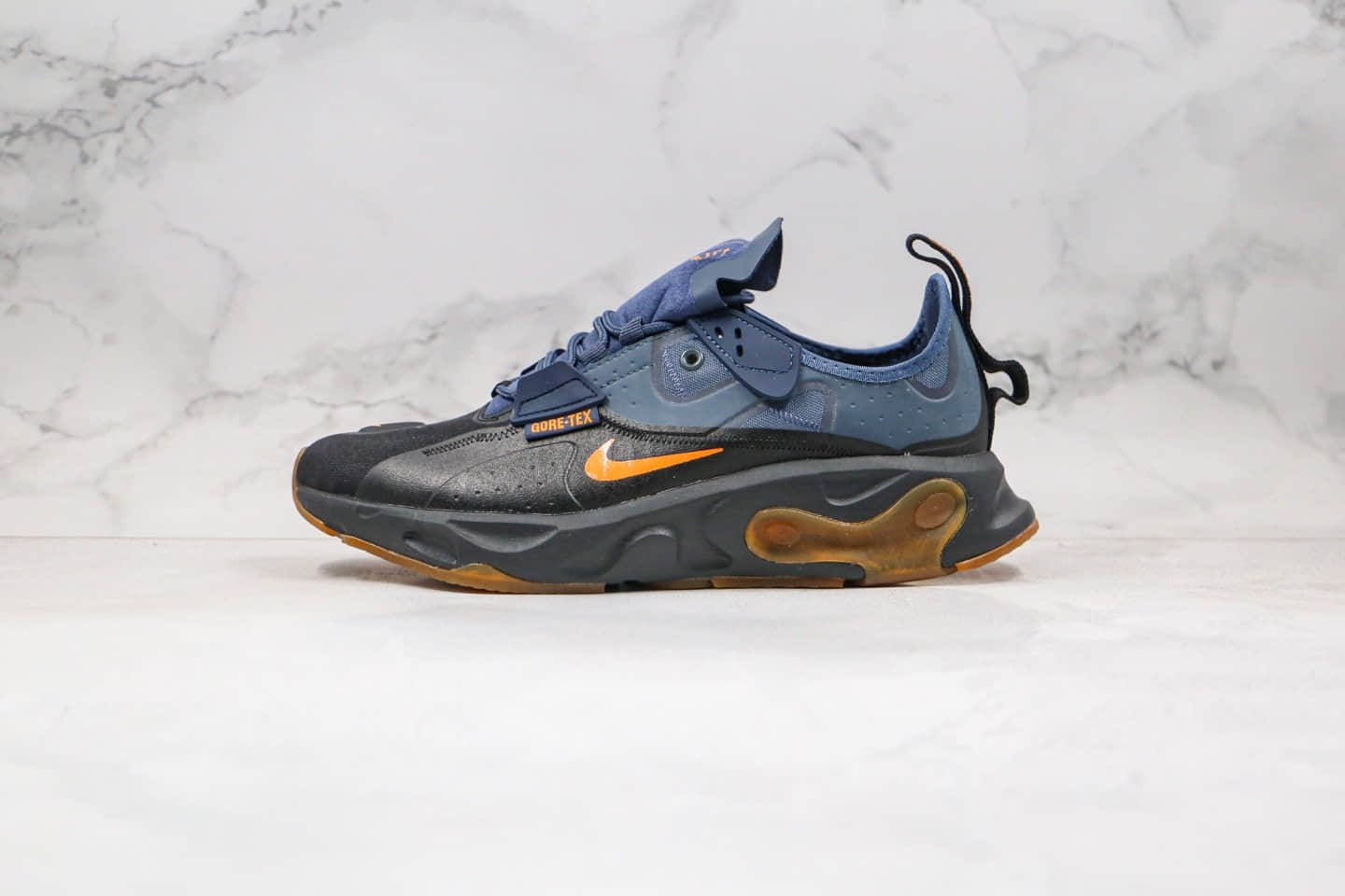 耐克Nike React-Type GTX N.354纯原版本联名款瑞亚机能黑蓝色原盒原标原档案数据开发 (ID:34982) - 图片1
