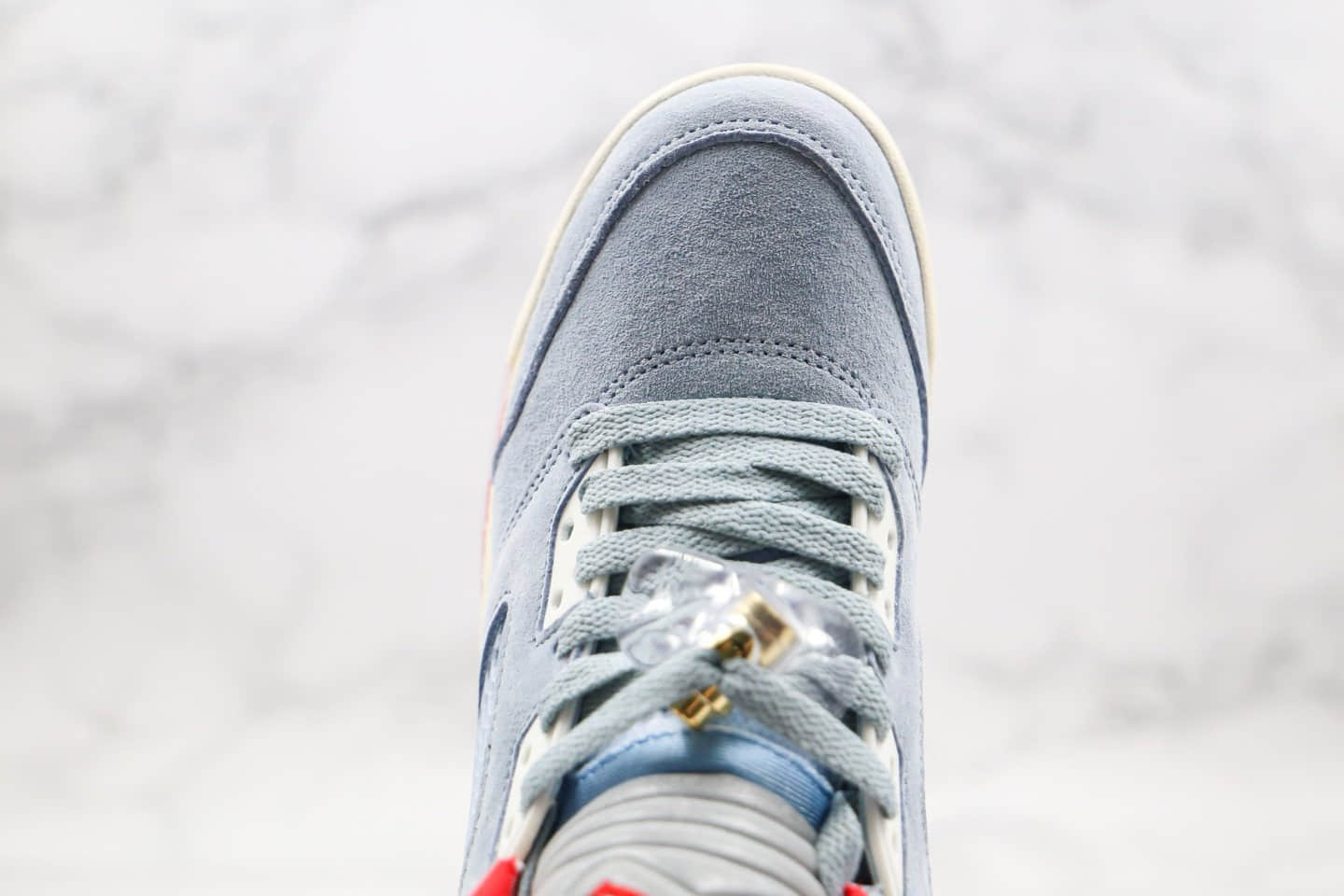 乔丹Trophy Room x Air Jordan 5 Ice Blue纯原版本亲友家族联名款AJ5冰蓝乔丹之子内置气垫原盒原标 货号:CI1899-400