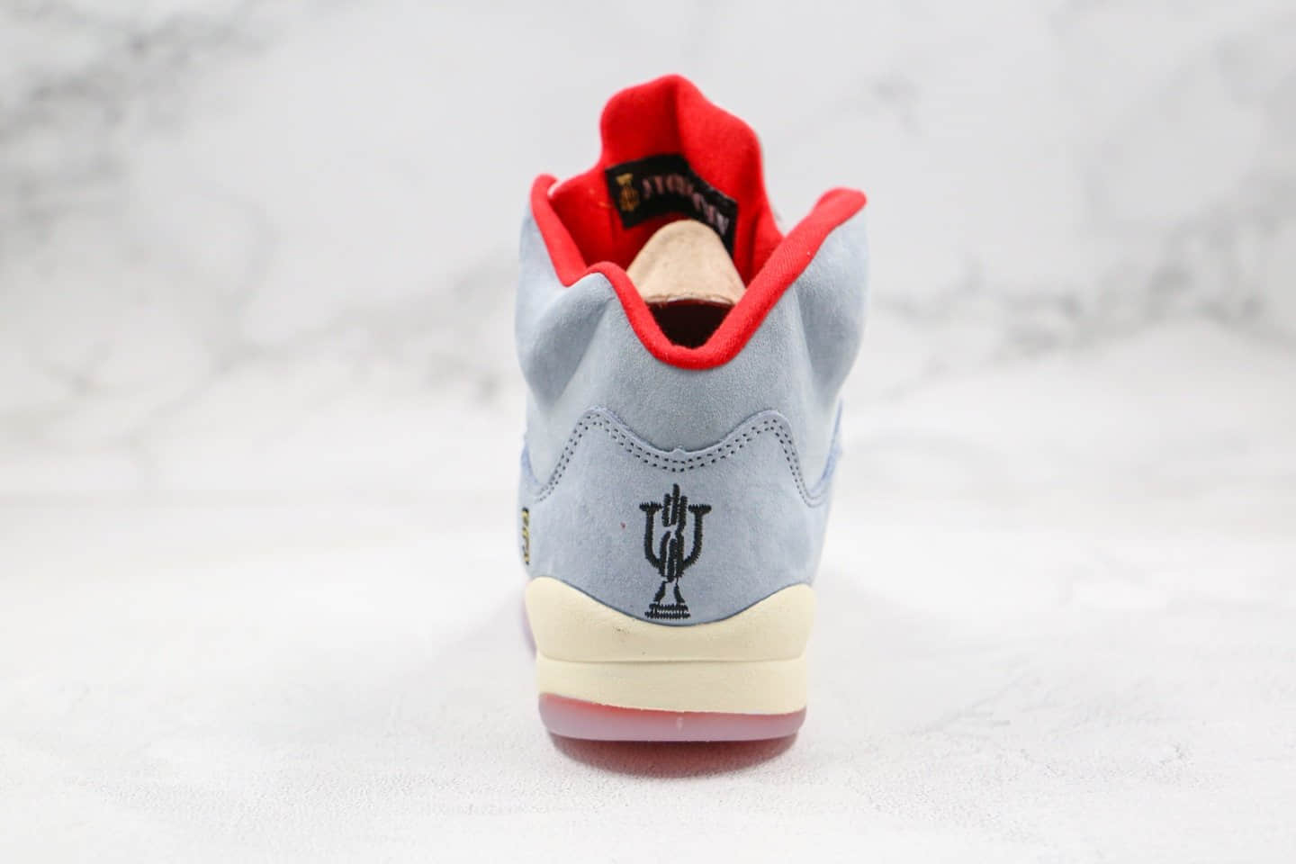 乔丹Trophy Room x Air Jordan 5 Ice Blue纯原版本亲友家族联名款AJ5冰蓝乔丹之子内置气垫原盒原标 货号:CI1899-400
