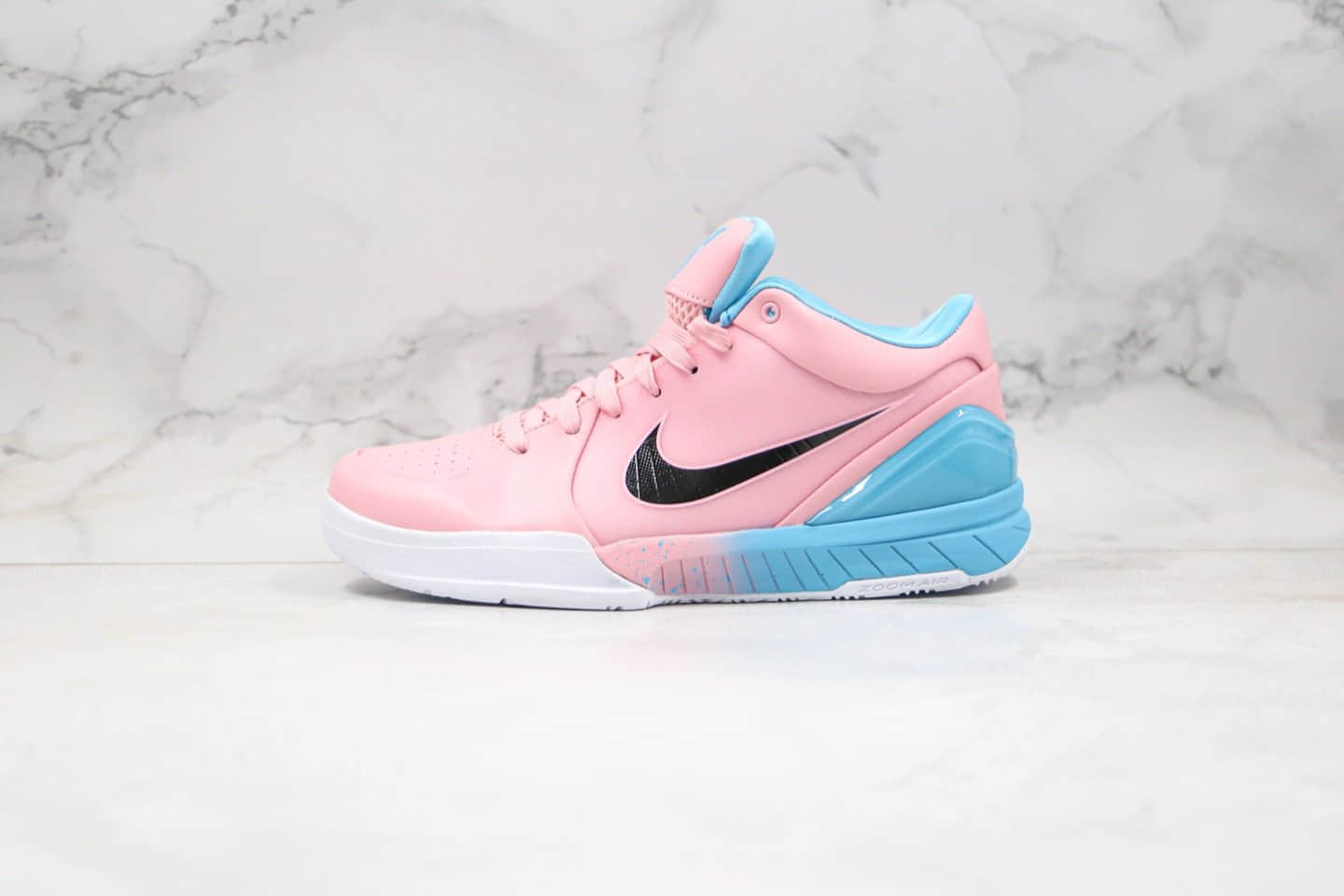 耐克Nike Zoom Kobe 4 Protro WIZENARD纯原版本科比4代粉蓝色实战篮球鞋内置气垫原厂真碳板 (ID:35451) - 图片1